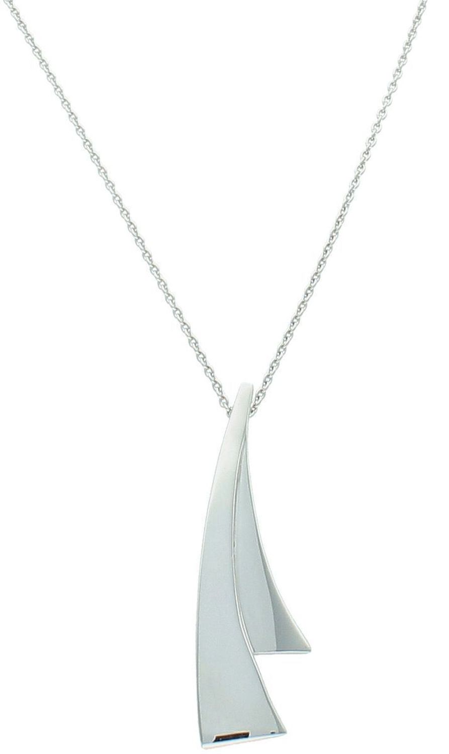 Elegancki srebrny naszyjnik próba 925 z geometryczną zawieszką. Długość naszyjnika 40 cm + 5 cm przedłużenie, waga 3,97 g. Doskonały wybór na prezent.1.jpg